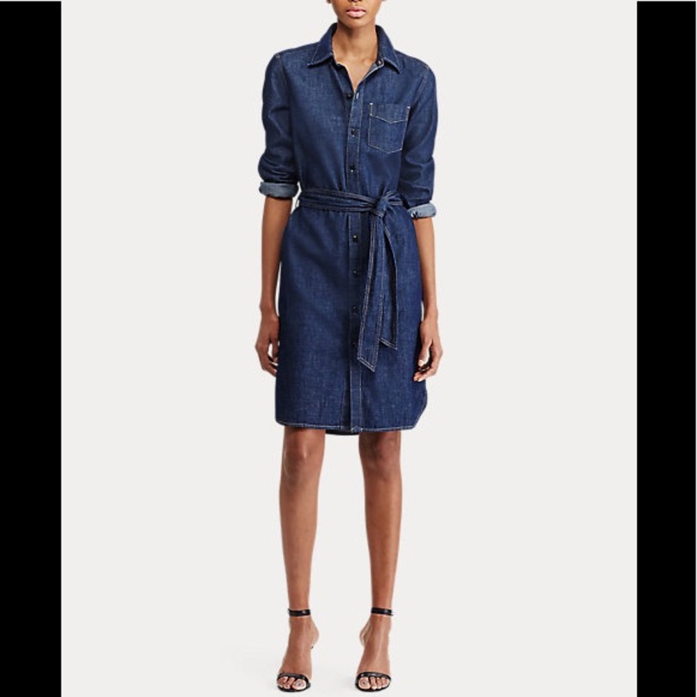 Ralph Lauren Denim Shirtdress NWT XS